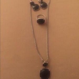 Effy necklace, earrings and ring